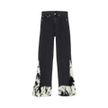BLUEMARBLE Faux Fur Denim Pants "Grey Grey"