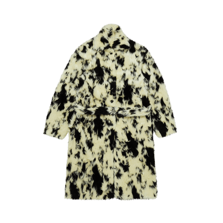 BLUEMARBLE Faux Fur Coat "Black/White"