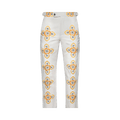 Bode Embroidered Buttercup Trouser "Ecru/Multicolor"