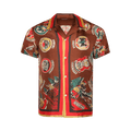 Bode State Seal Short-Sleeve Shirt "Multicolor"