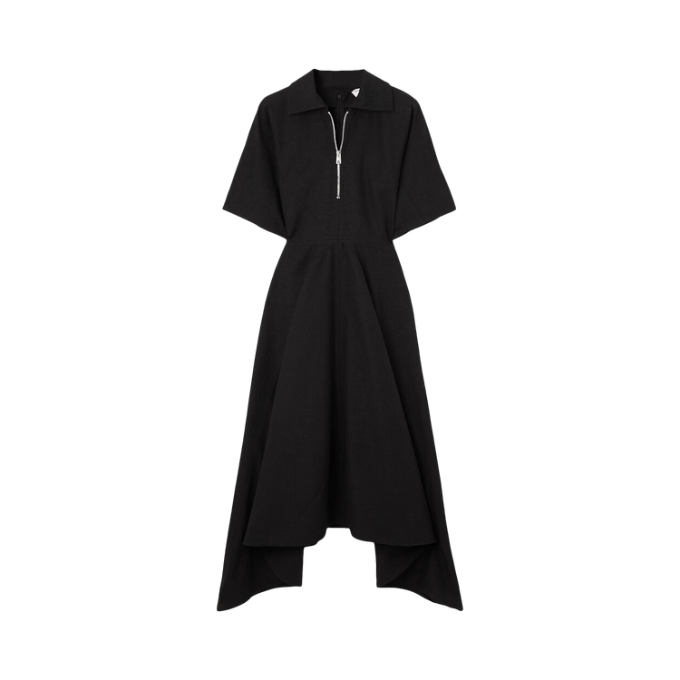 Bottega Veneta Knotted Midi Dress "Black"