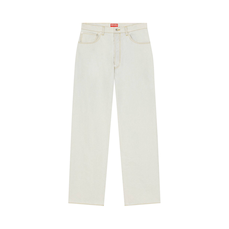 Kenzo Suisen Relax Jeans "Bleached Blue Denim"