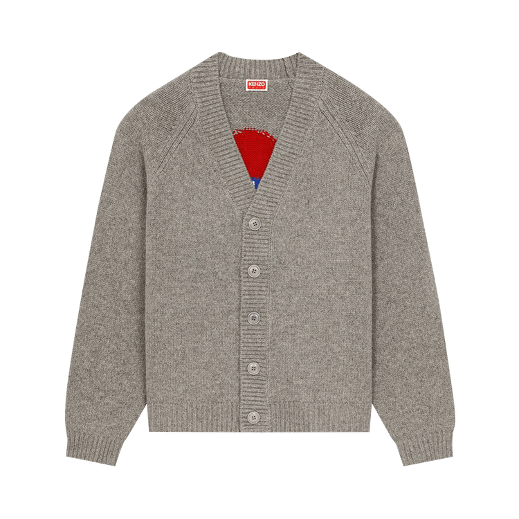 Kenzo Target Cardigan "Pearl Grey"
