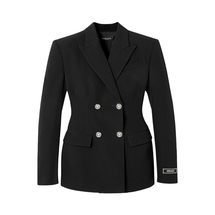 Versace Hourglass Double Breasted Blazer "Black"