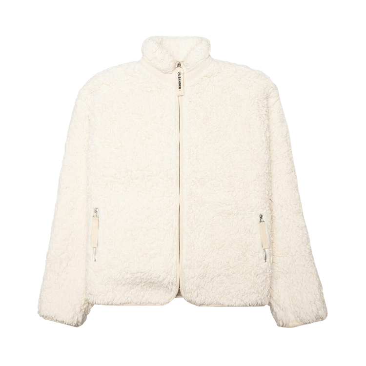 Jil Sander Fleece Zip Up Jacket "Eggshell"