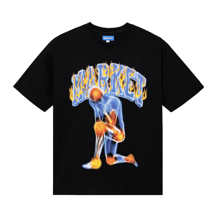 Market Icy Hot T-Shirt "Washed Black"