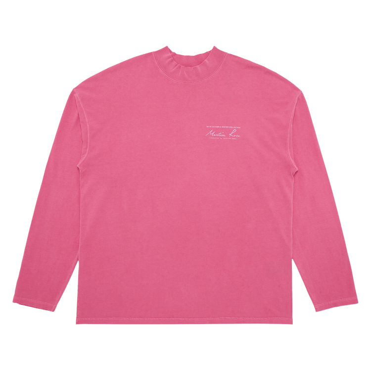 Martine Rose Funnel Neck Tee "Pink"