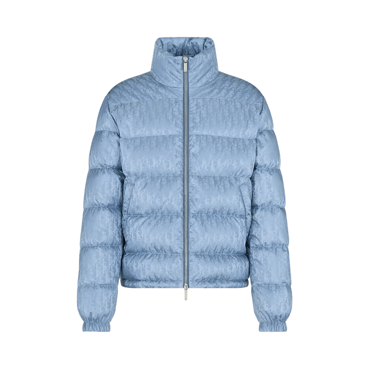 Dior Oblique Down Jacket "Blue Technical Jacquard"