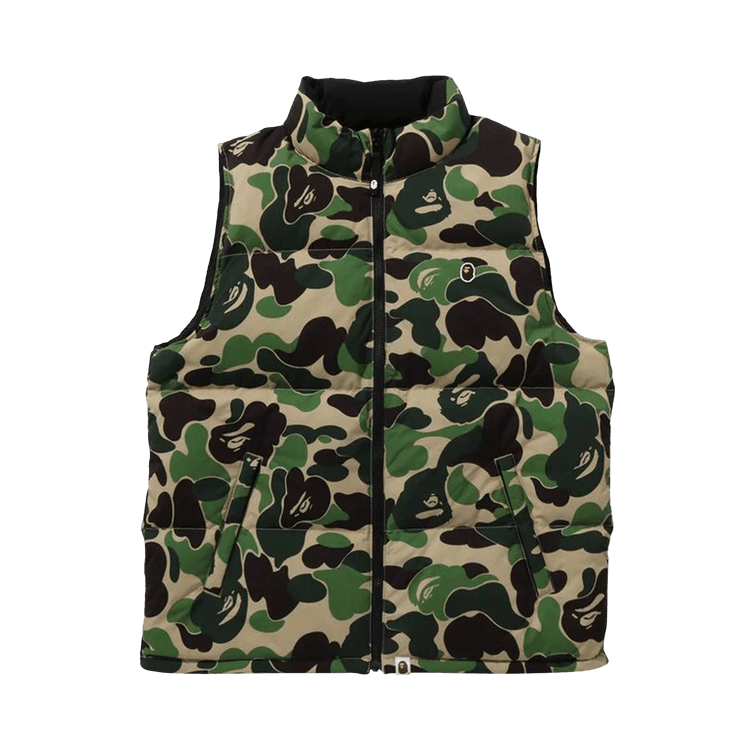 BAPE ABC Camo Reversible Down Vest "Green"