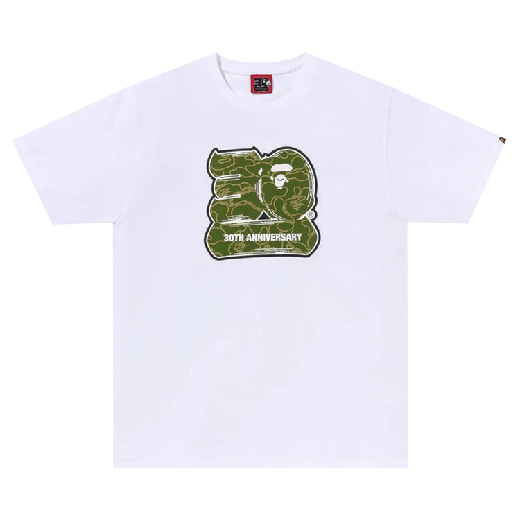 BAPE 30th Anniversary Tee #2 "White/Green"