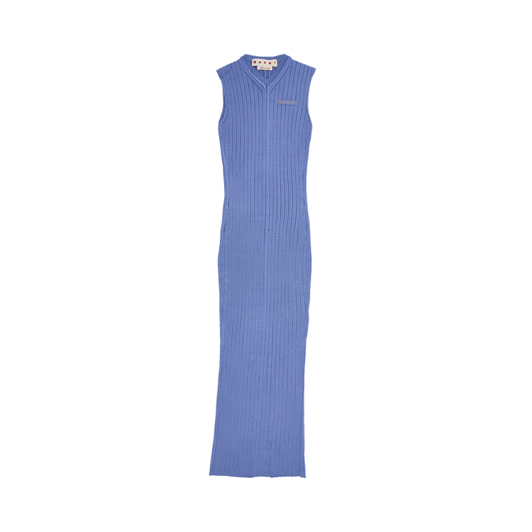 Marni Long Ribbed Dress "Opal"