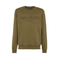 Balmain Vintage Embroidered Sweatshirt "Khaki"