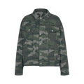 Balmain Camouflage Monogram Western Denim Jacket "Multicolor/Khaki"