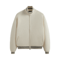 Kith Wyona Full Zip Varsity Sweater "Sandrift"