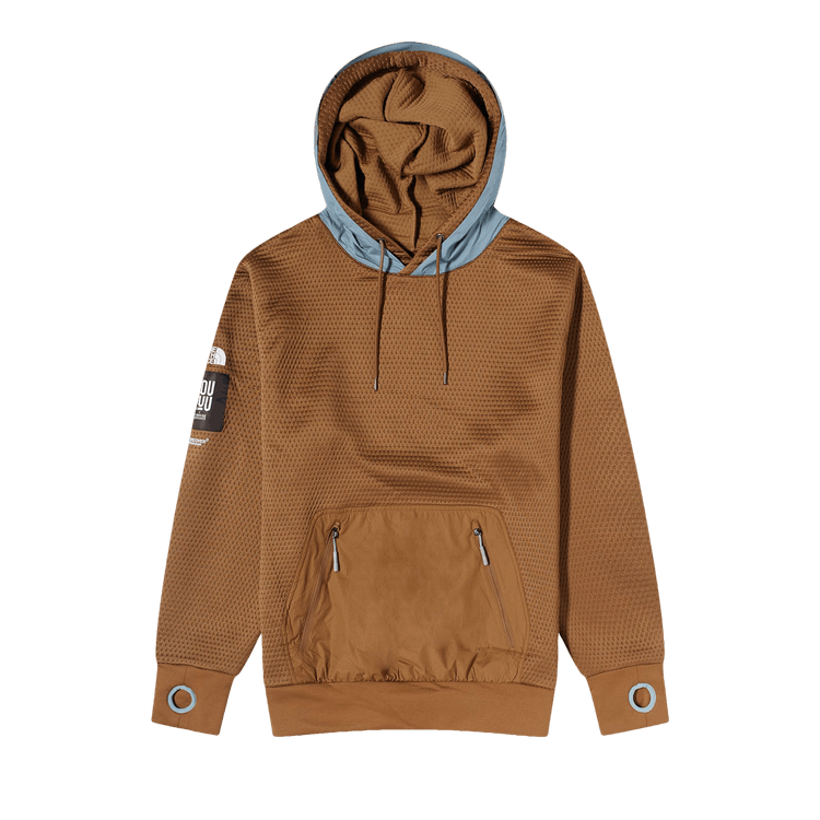 The North Face x Undercover SOUKUU DotKnit Double Hoodie "Sepia Brown/Concrete Grey"