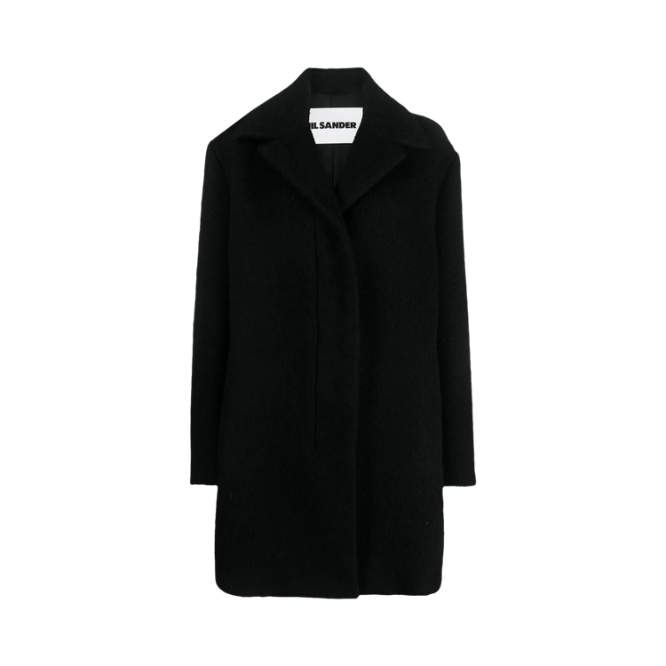 Jil Sander Oversized Single Breasted Caban Peacoat "Black"
