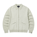 thisisneverthat Velvet Knit Zip Polo "Ivory"