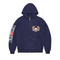 Corteiz Dipset Zip-Up Hoodie "Navy"