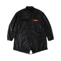 Vlone V Print Mods Coat "Black/Orange"