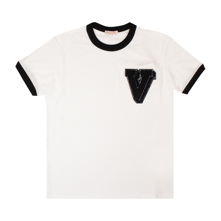 Valentino Logo Ringer T-Shirt "White"