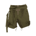 Saint Laurent Laced Panel Shorts "Green"