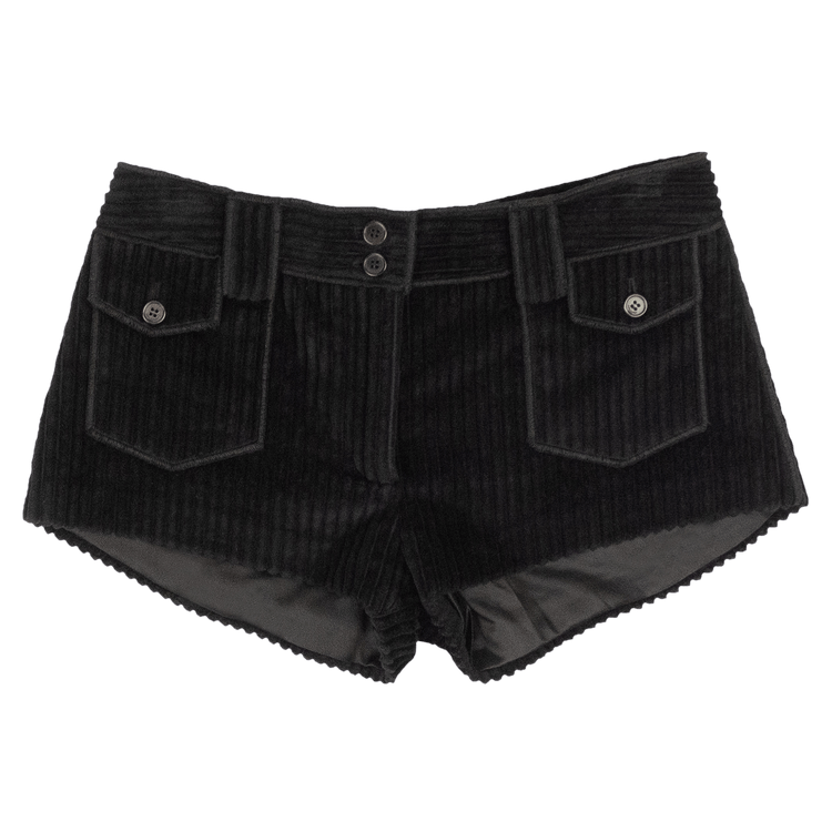 Saint Laurent Corduroy Shorts "Black"