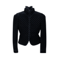 Saint Laurent Embroidered Cropped Jacket "Black"