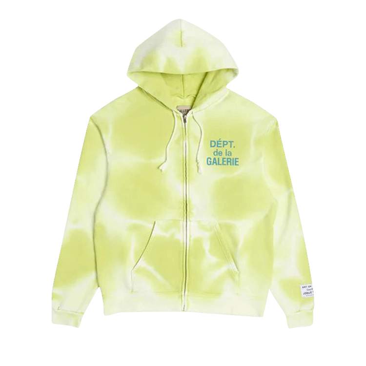 Gallery Dept. French Zip Hoodie "Lime Green"