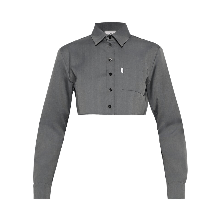 Coperni Cropped Shirt "Grey/Black"