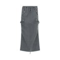 Coperni Tailored Cargo Maxi Skirt "Grey/Black"