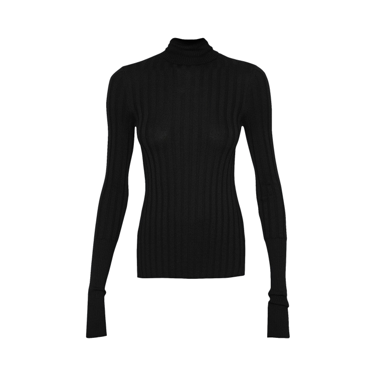 Givenchy Rolled Neck Long-Sleeve Sweater "Black"