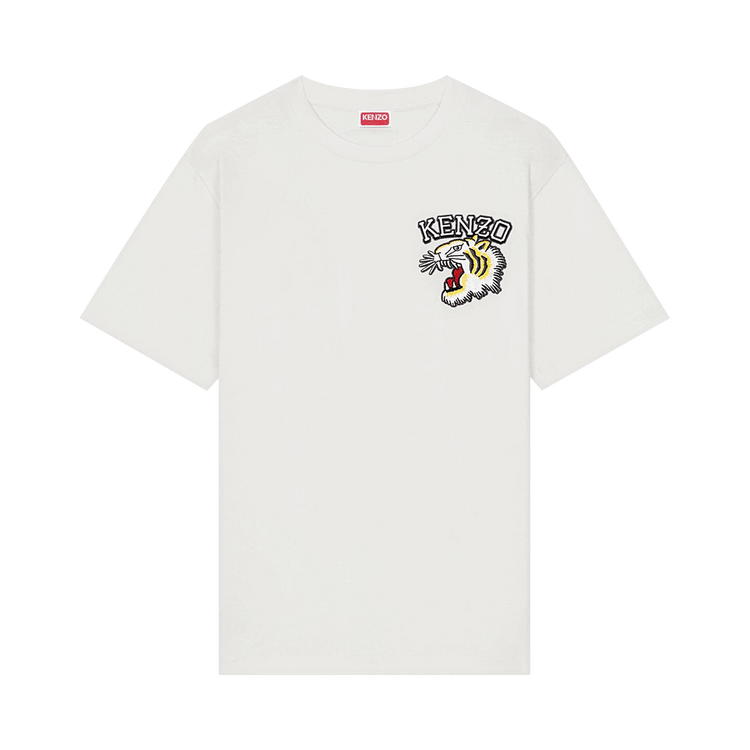 Kenzo Varsity Jungle Embroidered T-Shirt "Off White"