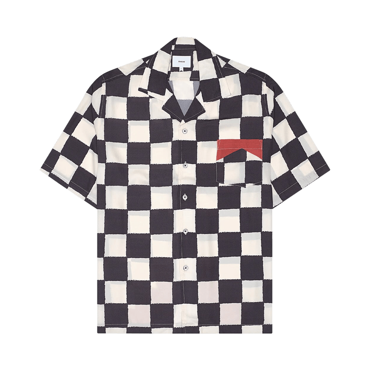Rhude Checkered Shirt "Ivory/Black/Red"