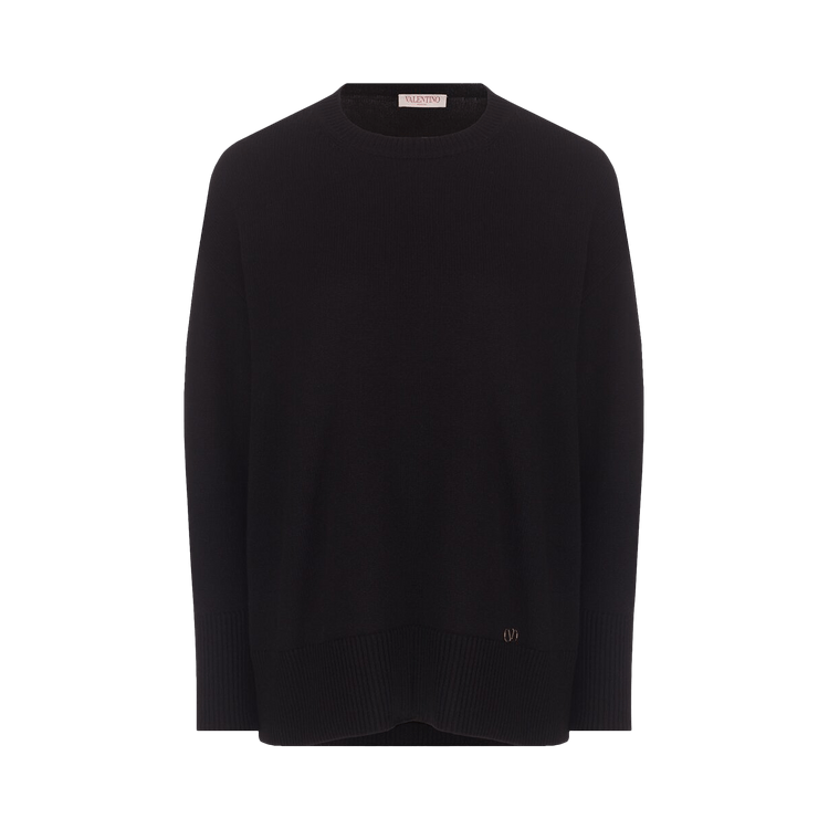 Valentino Logo Crewneck Long-Sleeve Jumper "Black"