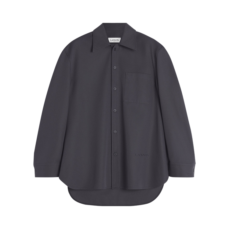 Lanvin Twisted Cocoon Overshirt "Steel"