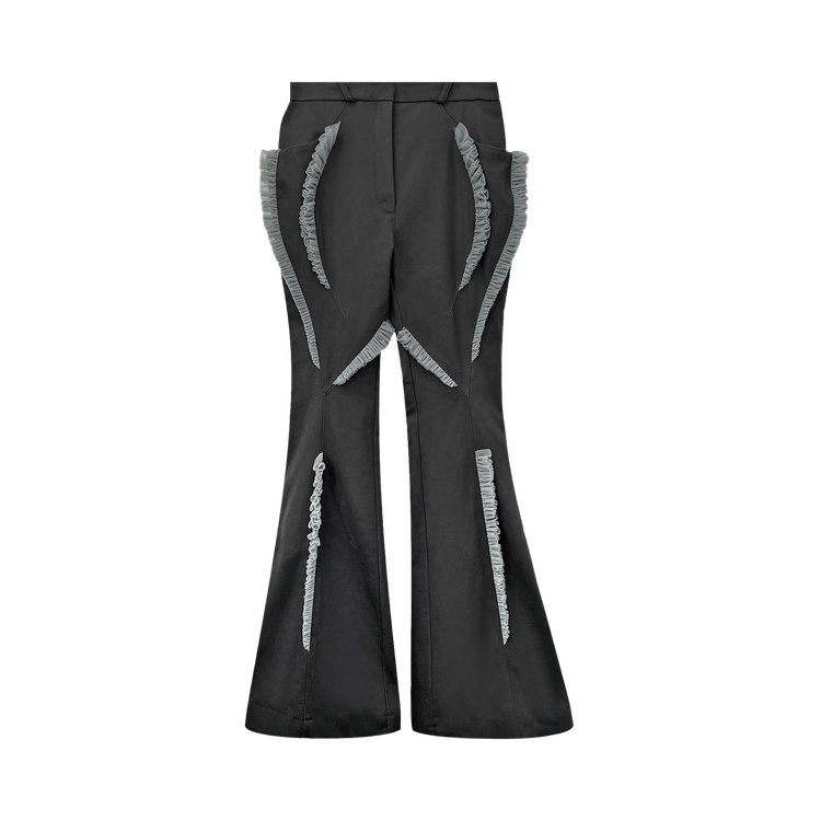 Kiko Kostadinov Tulle Flared Trouser "Slate/Silver"