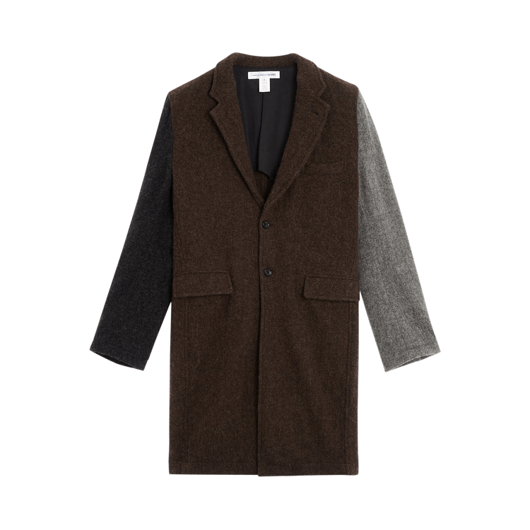 Comme des Garçons SHIRT Knit Woven Jacket "Brown Mix"