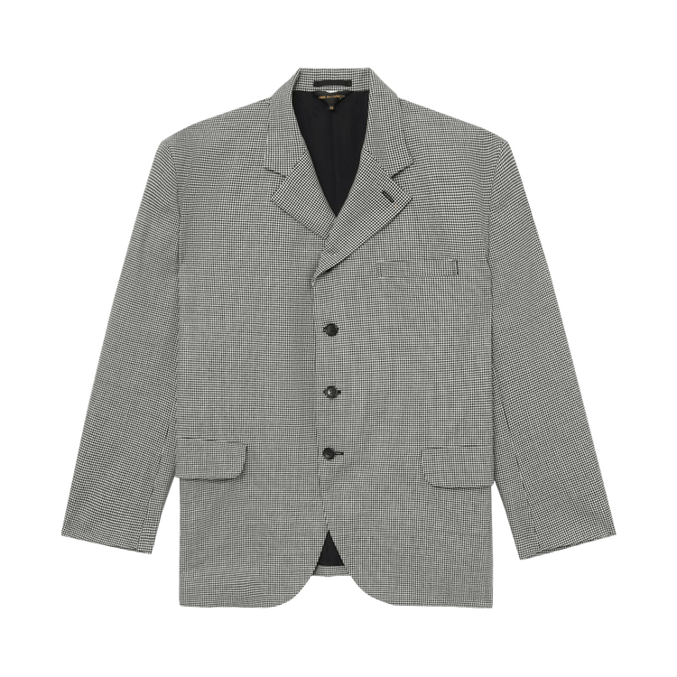 Comme des Garçons Oversized Houndstooth Wool Blazer "Black"