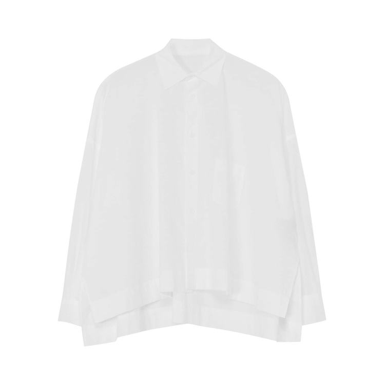 Yohji Yamamoto Wide Fit Button Up Shirt "White"