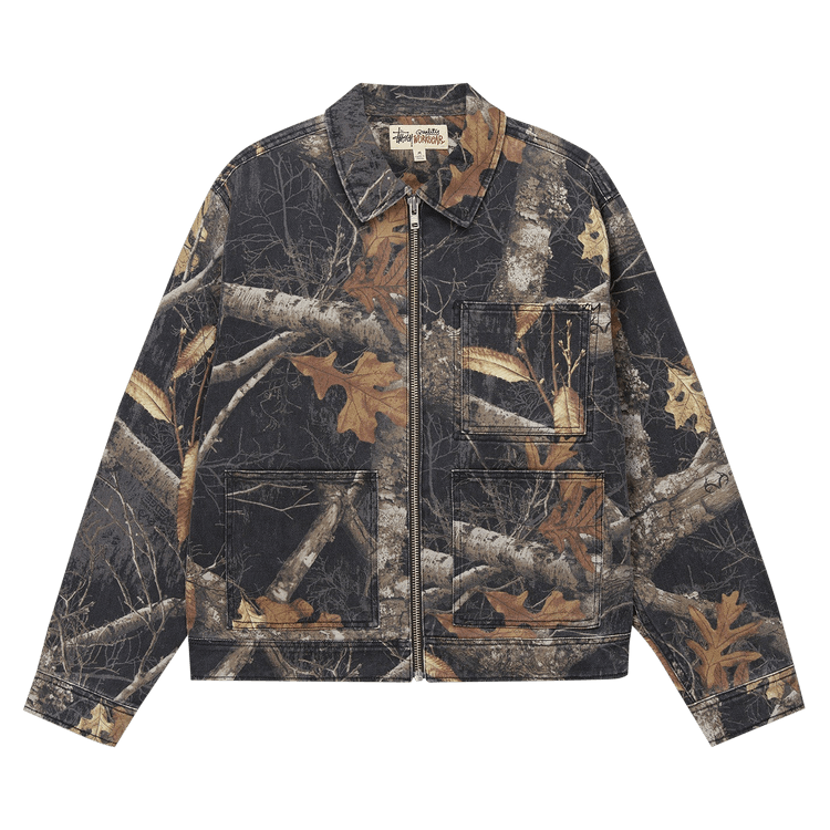 Stussy Zip Work Jacket Realtree Edge "Black"