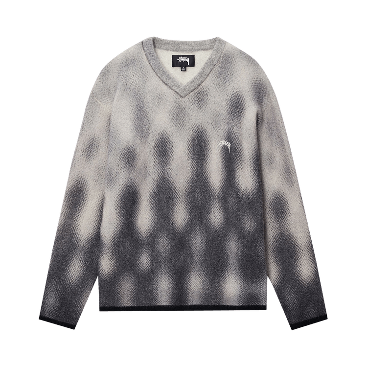 Stussy Gradient Dot Brushed Sweater "Grey"