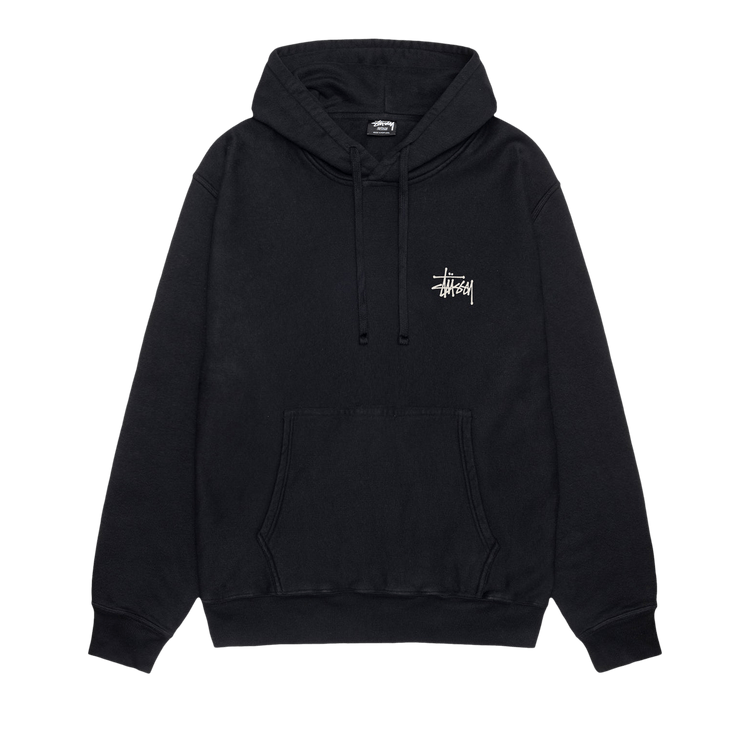 Stussy Pigment Dyed Built Tough Hoodie "Black"