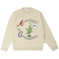 Advisory Board Crystals American Consciousness Crewneck Sweater "Natural White"