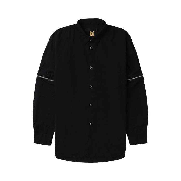 Comme des Garçons SHIRT Zipped Long-Sleeve Shirt "Black"