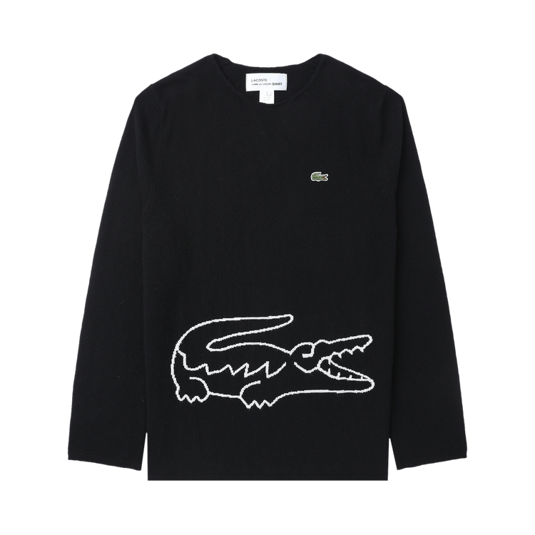 Comme des Garçons SHIRT x Lacoste Knit Sweater "Black"