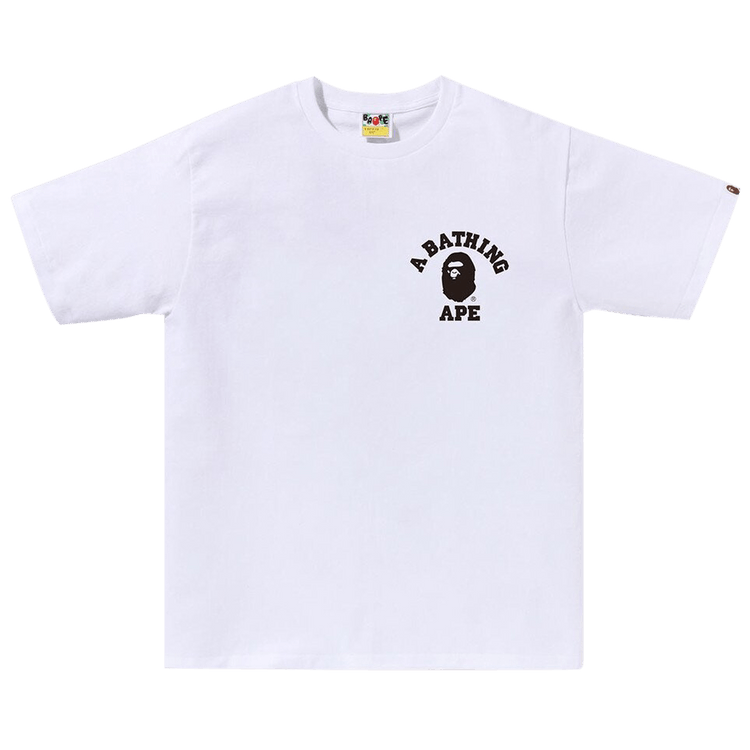 BAPE ABC Camo Crazy College ATS Tee "White"