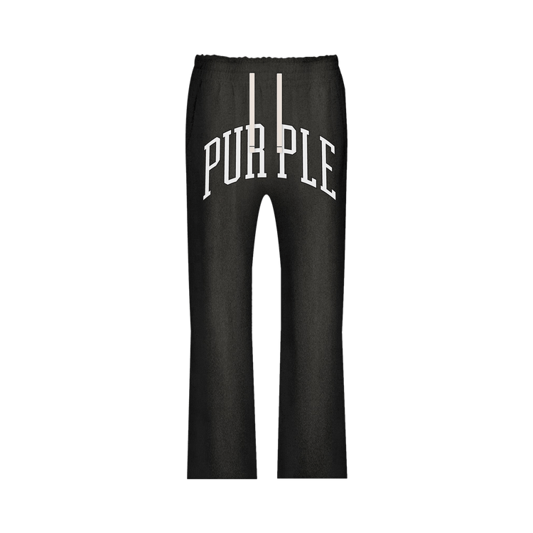 PURPLE BRAND Heavyweight Fleece Flared Pants "Black"