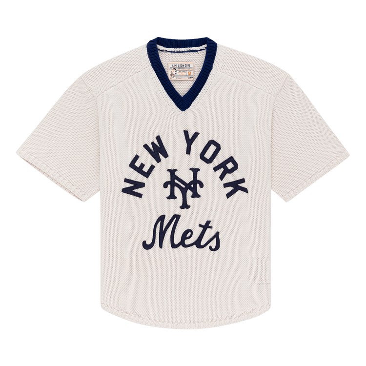 Aimé Leon Dore x New York Mets Short-Sleeve Knit Sweater "Pristine"