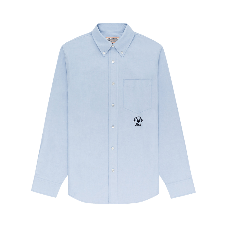Aimé Leon Dore x New York Mets Oxford Shirt "Oxford Blue"