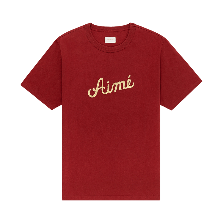 Aimé Leon Dore Chain Stitch Tee "Merlot"